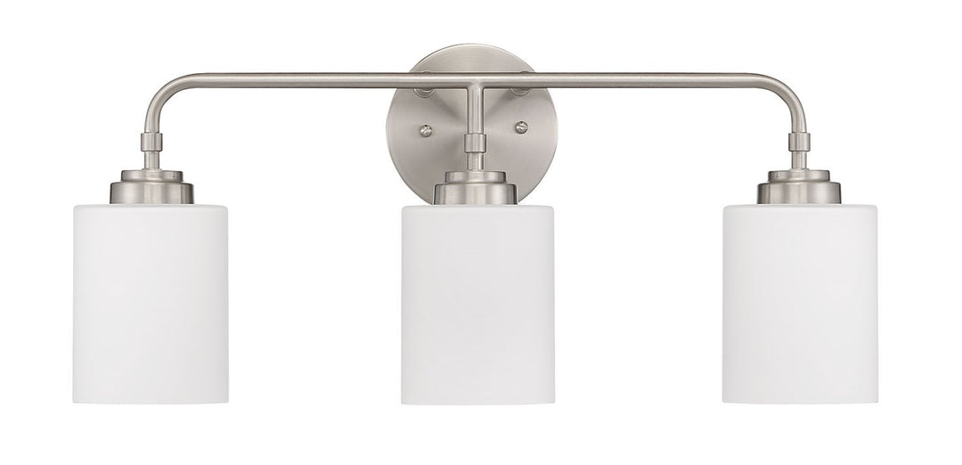 3 Light Vanity in Brushed Polished Nickel