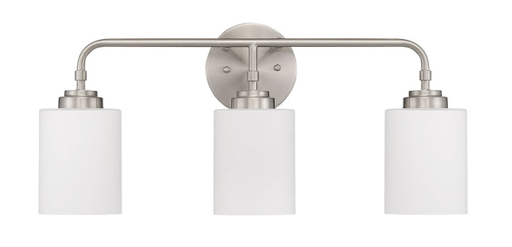 3 Light Vanity in Brushed Polished Nickel