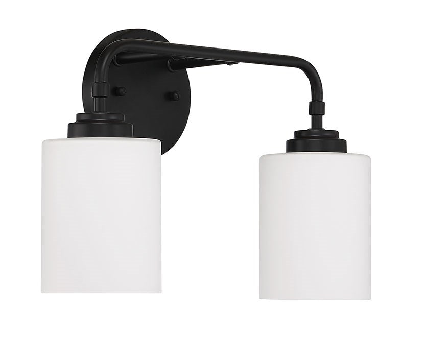 2 Light Vanity in Flat Black by Craftmade