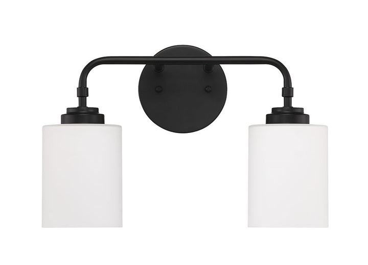 2 Light Vanity in Flat Black