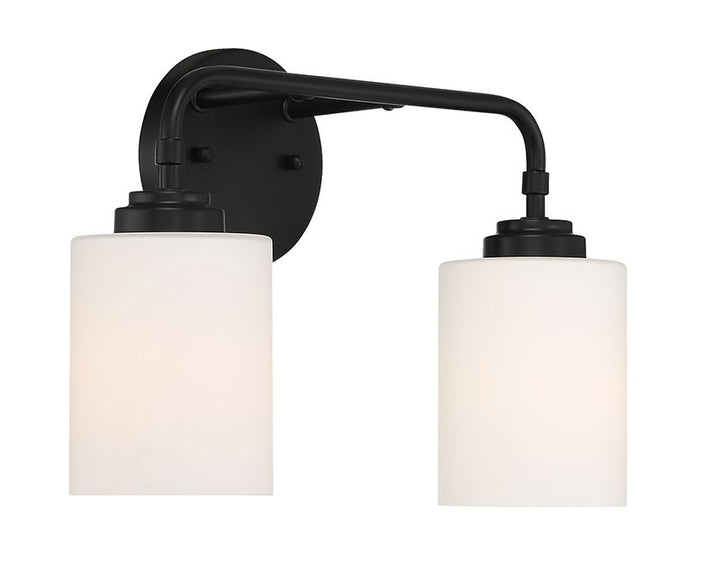 2 Light Vanity in Flat Black