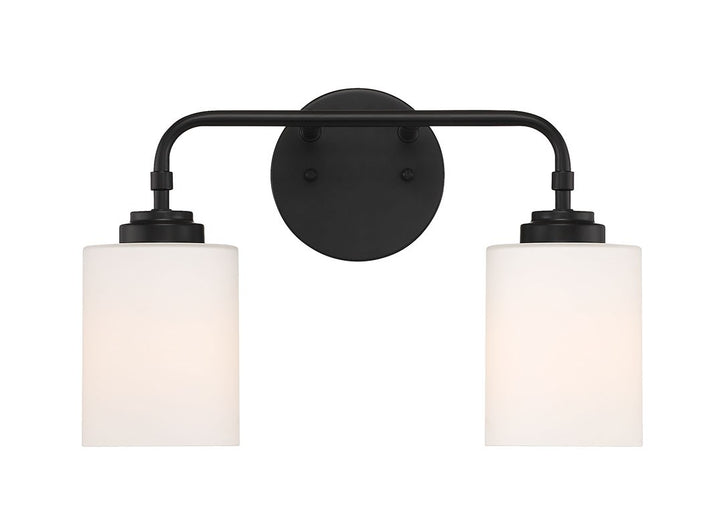 2 Light Vanity in Flat Black
