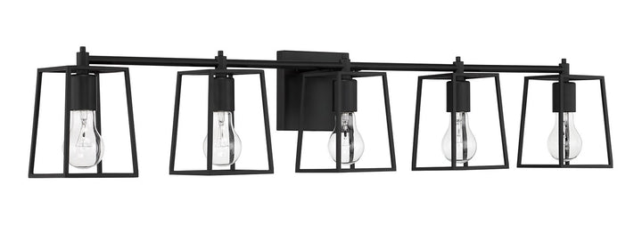 5 Light Vanity in Flat Black by Craftmade
