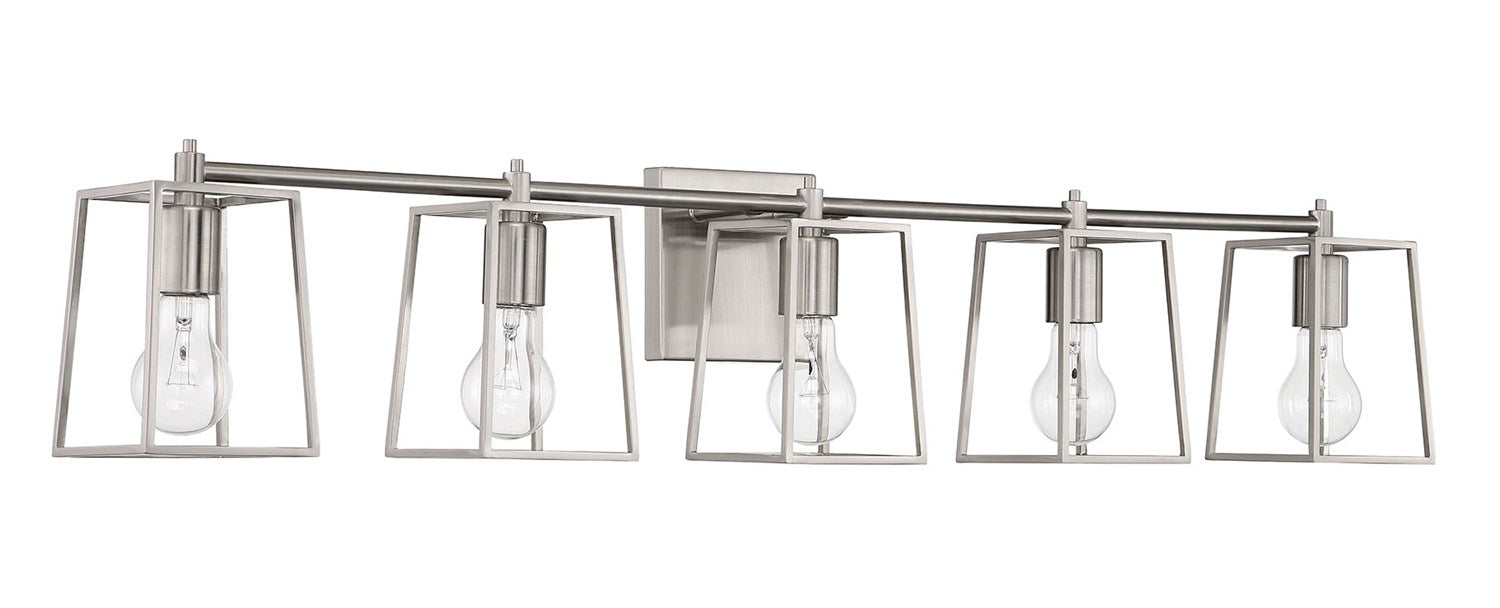 5 Light Vanity in Brushed Polished Nickel by Craftmade