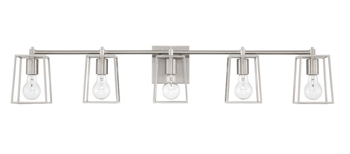 5 Light Vanity in Brushed Polished Nickel