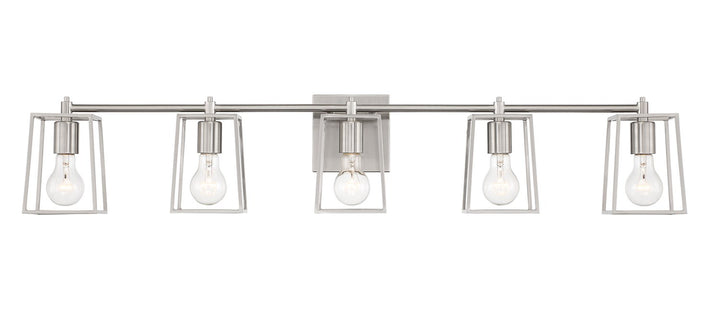 5 Light Vanity in Brushed Polished Nickel