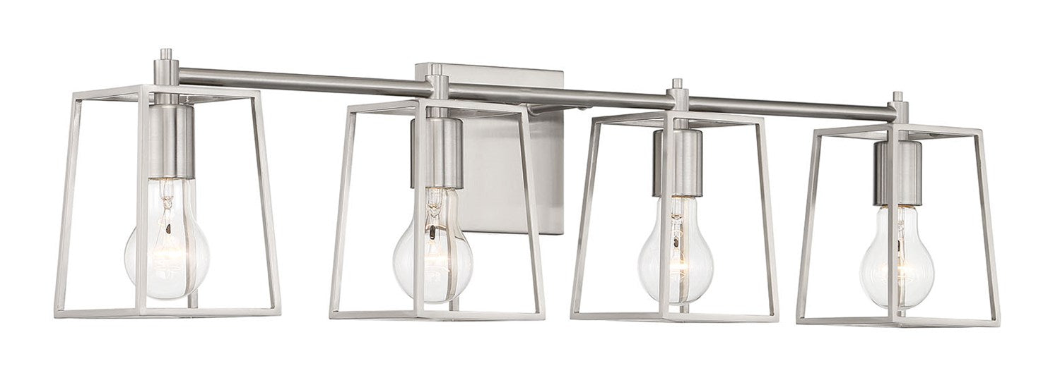 4 Light Vanity in Brushed Polished Nickel