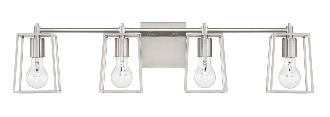 4 Light Vanity in Brushed Polished Nickel