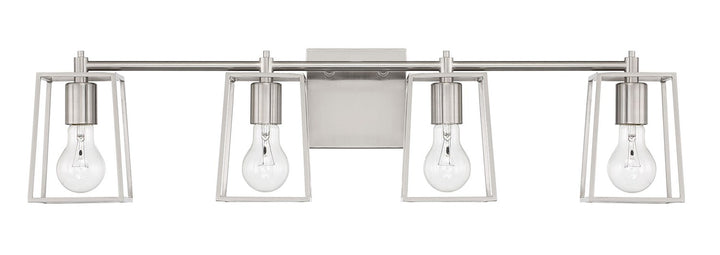 4 Light Vanity in Brushed Polished Nickel