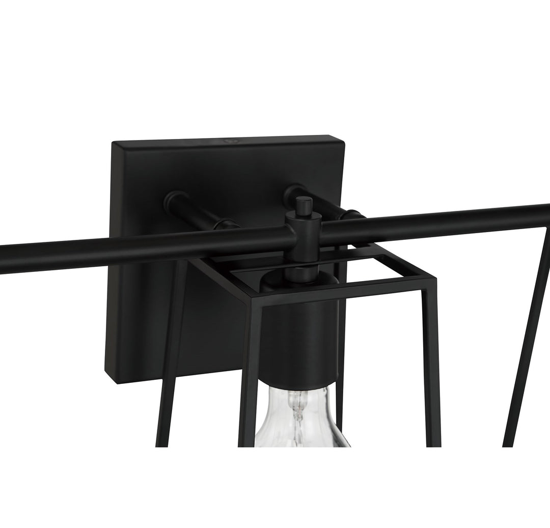 3 Light Vanity in Flat Black