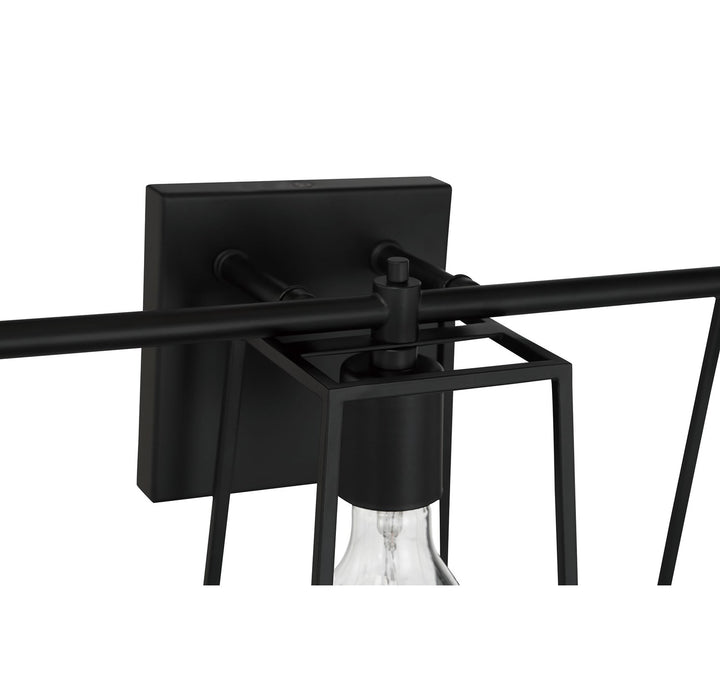 3 Light Vanity in Flat Black