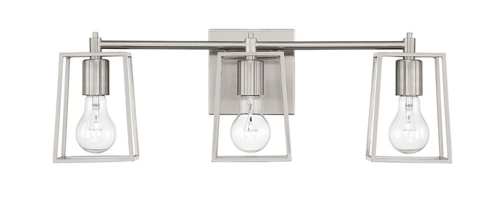 3 Light Vanity in Brushed Polished Nickel