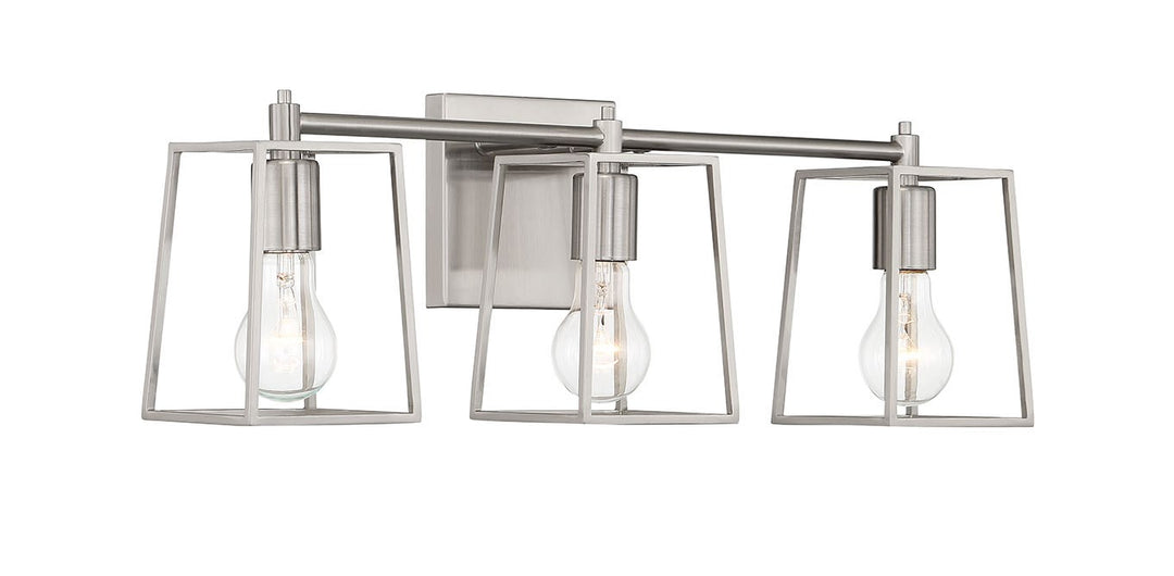3 Light Vanity in Brushed Polished Nickel