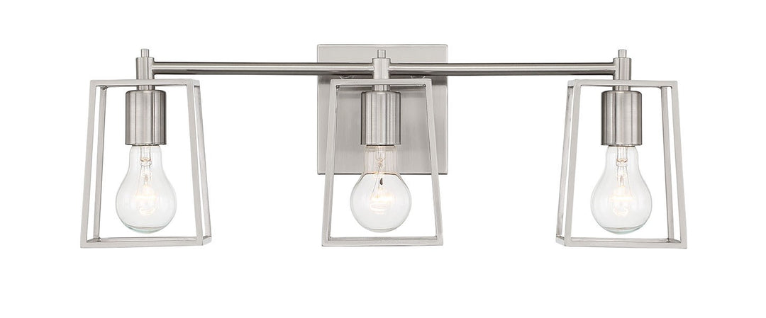 3 Light Vanity in Brushed Polished Nickel