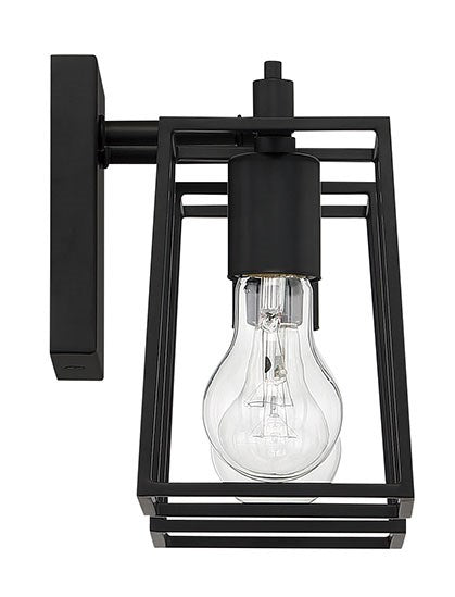 Dunn 2 Light Vanity in Flat Black