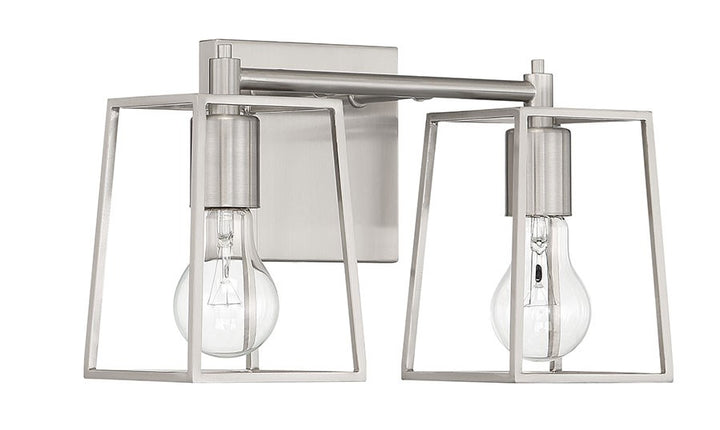 Dunn 2 Light Vanity in Brushed Polished Nickel by Craftmade