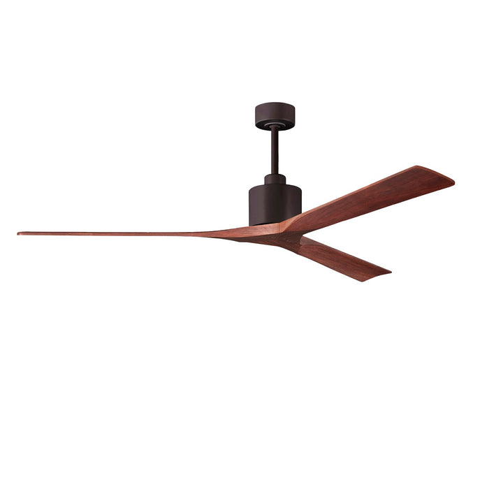 72in Ceiling Fan In Textured Bronze - Walnut Blades by Matthews Fan Company
