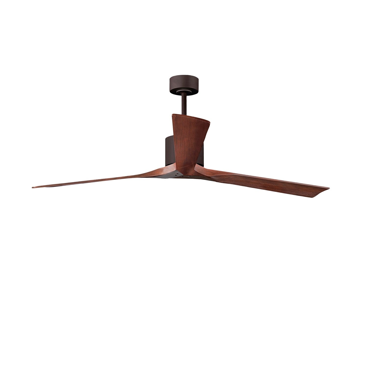 72in Ceiling Fan In Textured Bronze - Walnut Blades