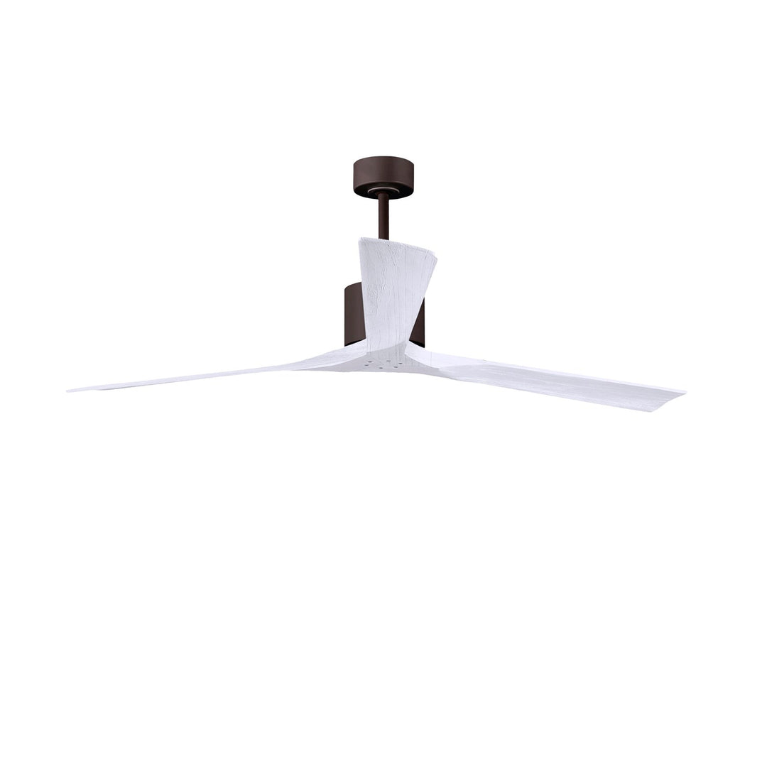 72in Ceiling Fan In Textured Bronze And Matte White Blades