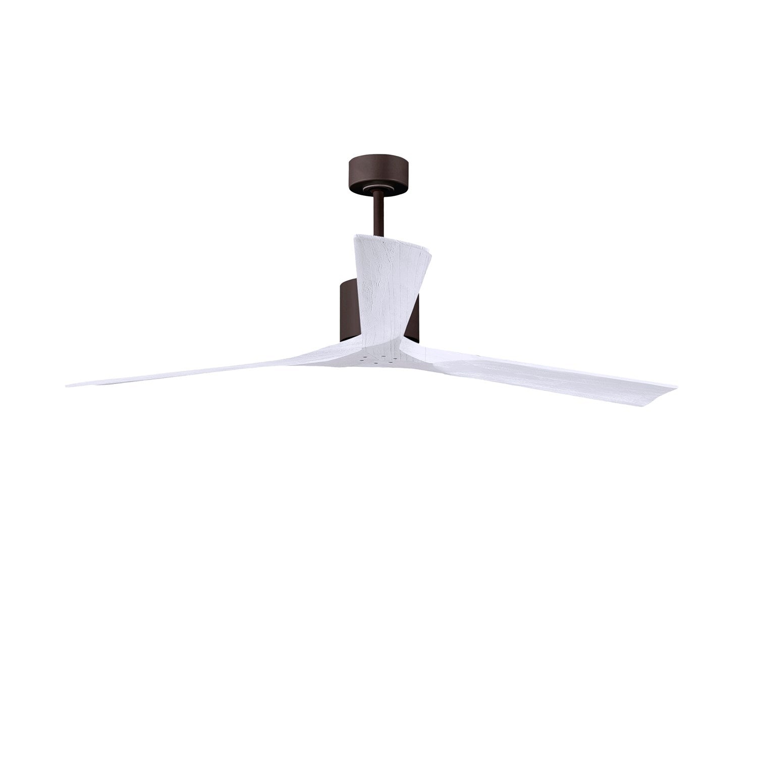 72in Ceiling Fan In Textured Bronze And Matte White Blades