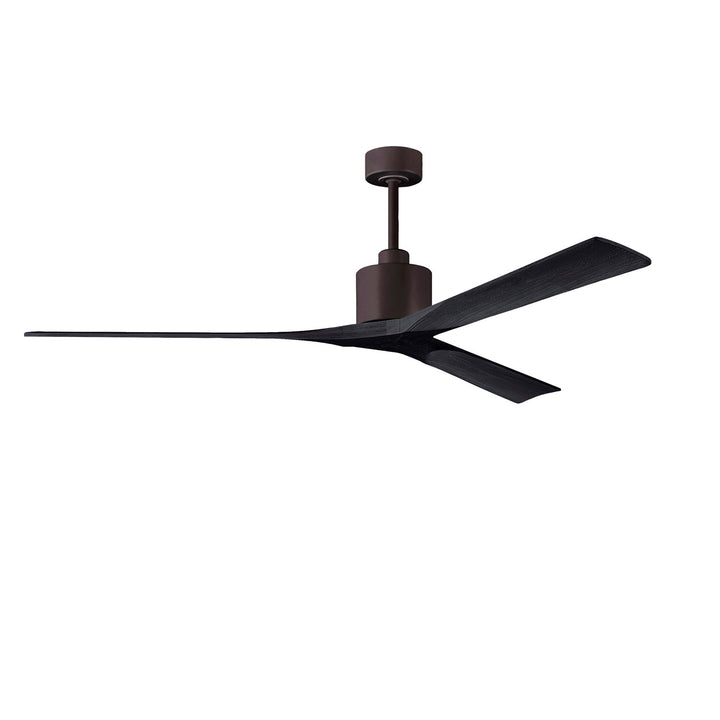 72in Ceiling Fan In Textured Bronze And Matte Black Blades by Matthews Fan Company
