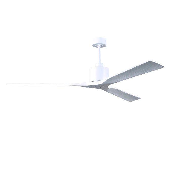 72in Ceiling Fan In Matte White And Matte White Blades by Matthews Fan Company