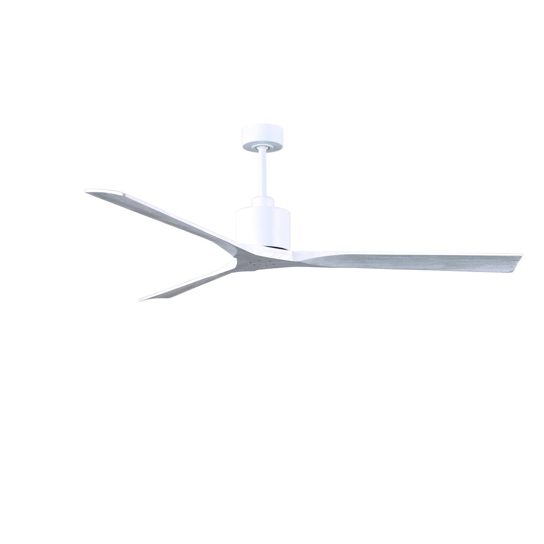 72in Ceiling Fan In Matte White And Matte White Blades
