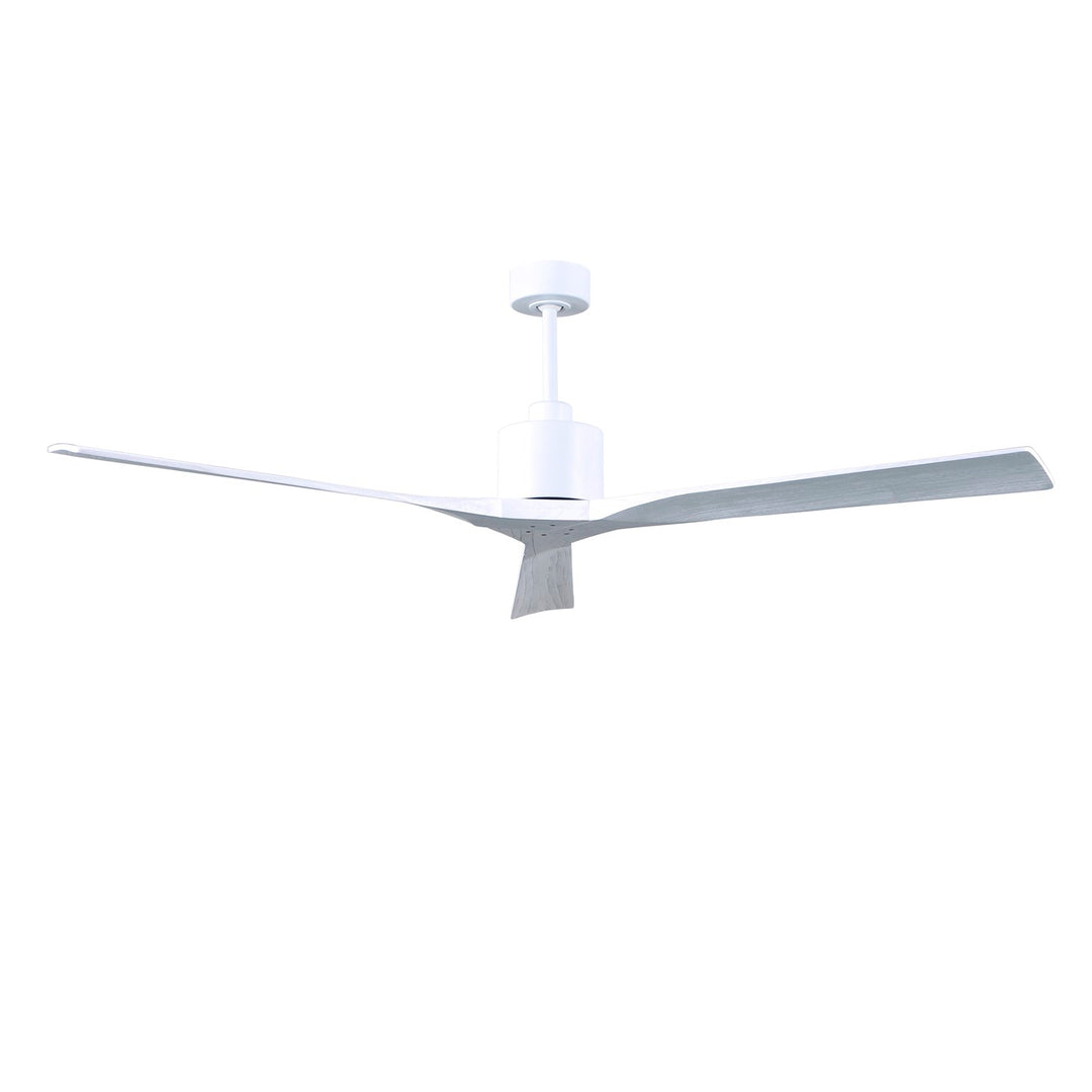 72in Ceiling Fan In Matte White And Matte White Blades