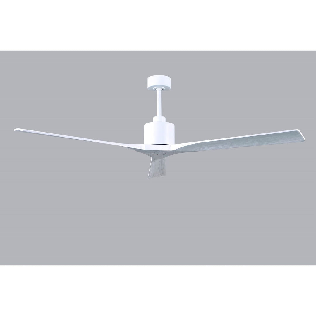 72in Ceiling Fan In Matte White And Matte White Blades