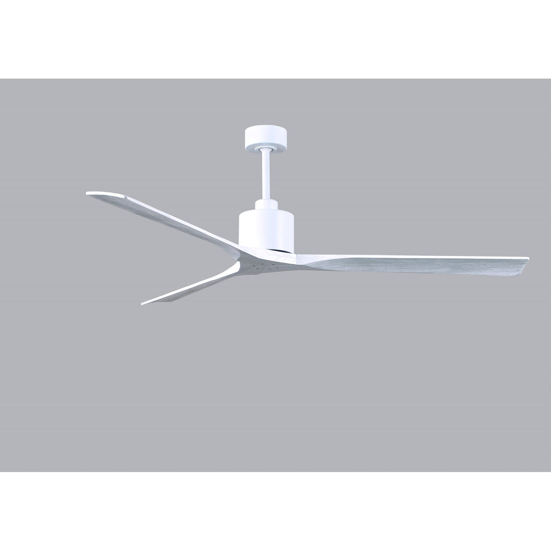 72in Ceiling Fan In Matte White And Matte White Blades