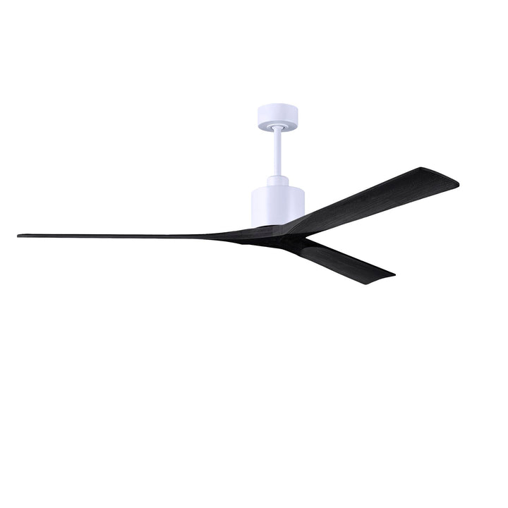 72in Ceiling Fan In Matte White And Matte Black Blades by Matthews Fan Company