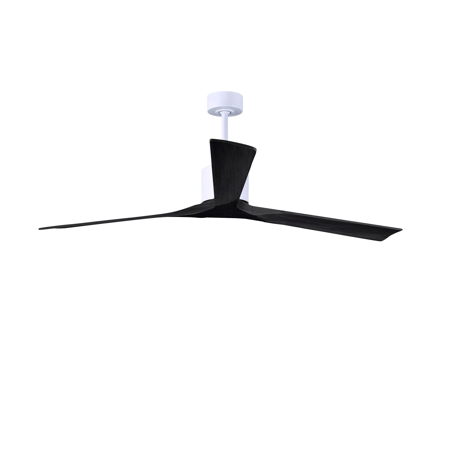 72in Ceiling Fan In Matte White And Matte Black Blades