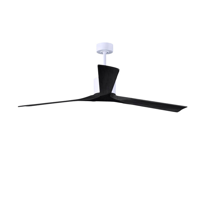 72in Ceiling Fan In Matte White And Matte Black Blades