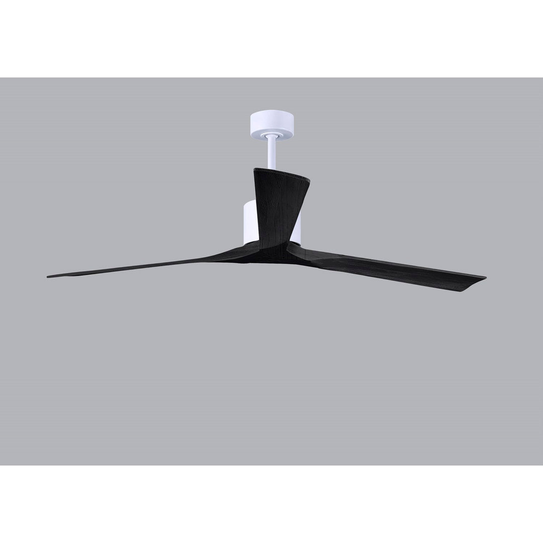 72in Ceiling Fan In Matte White And Matte Black Blades