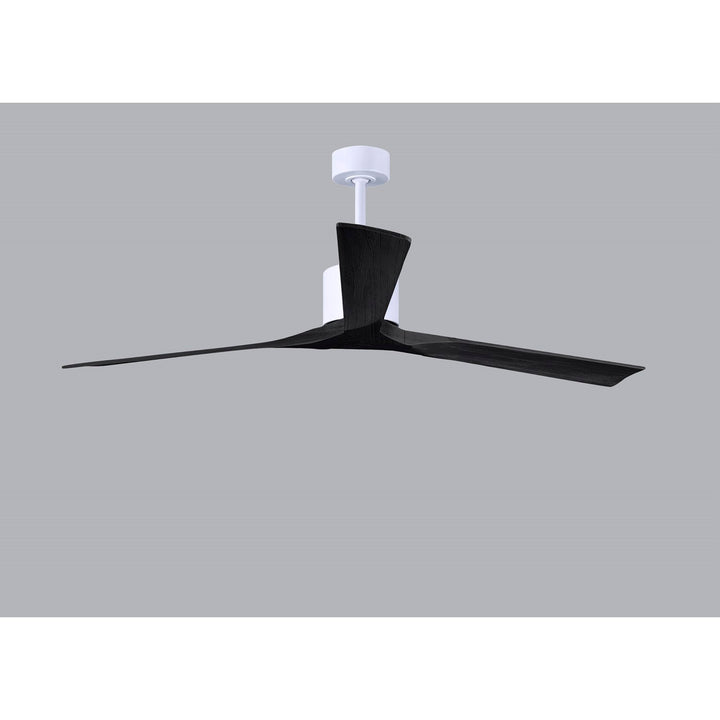 72in Ceiling Fan In Matte White And Matte Black Blades