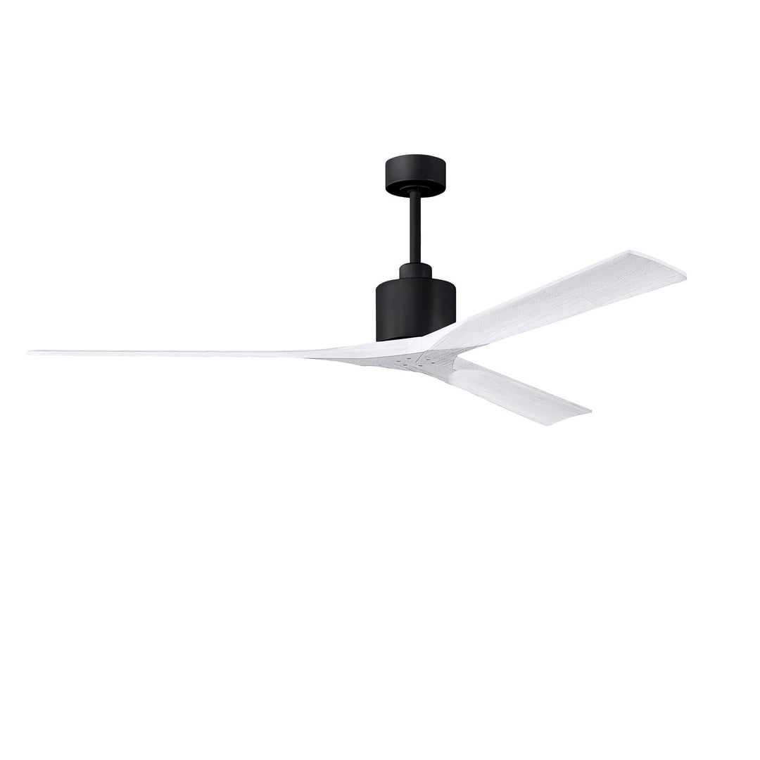 72in Ceiling Fan In Matte Black And Matte White Blades by Matthews Fan Company