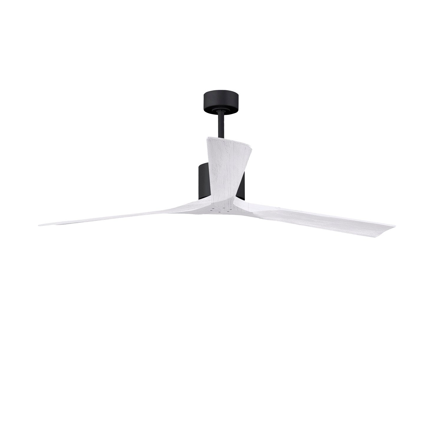 72in Ceiling Fan In Matte Black And Matte White Blades