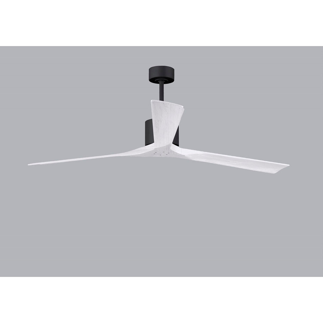 72in Ceiling Fan In Matte Black And Matte White Blades