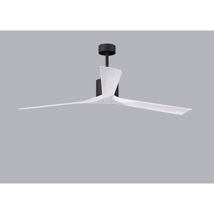 72in Ceiling Fan In Matte Black And Matte White Blades