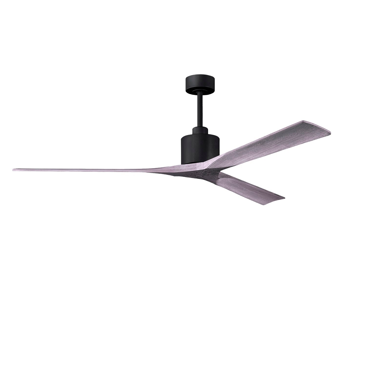 72in Ceiling Fan In Matte Black - Barnwood Tone Blades by Matthews Fan Company