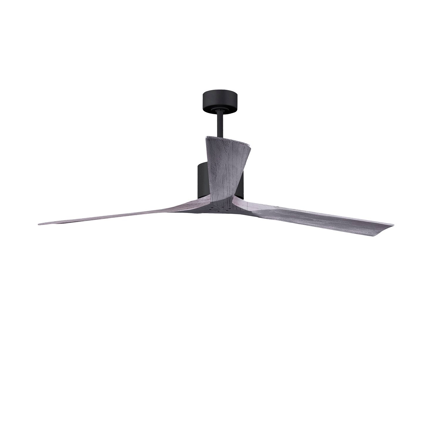 72in Ceiling Fan In Matte Black - Barnwood Tone Blades