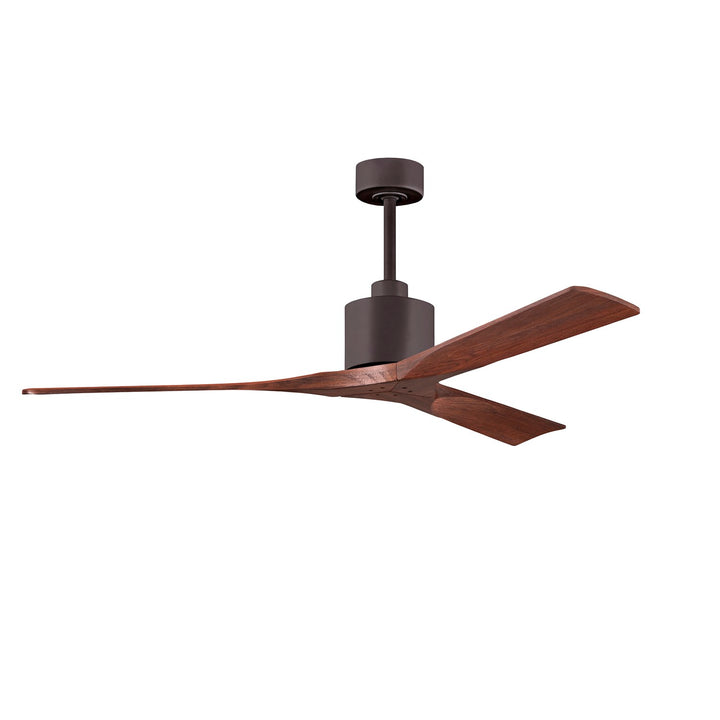 60in Ceiling Fan In Textured Bronze - Walnut Blades by Matthews Fan Company