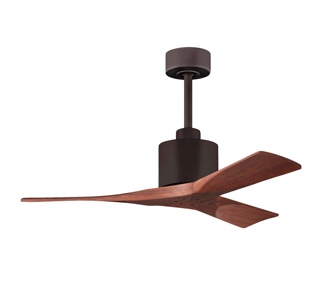 42in Ceiling Fan In Textured Bronze - Walnut Blades by Matthews Fan Company