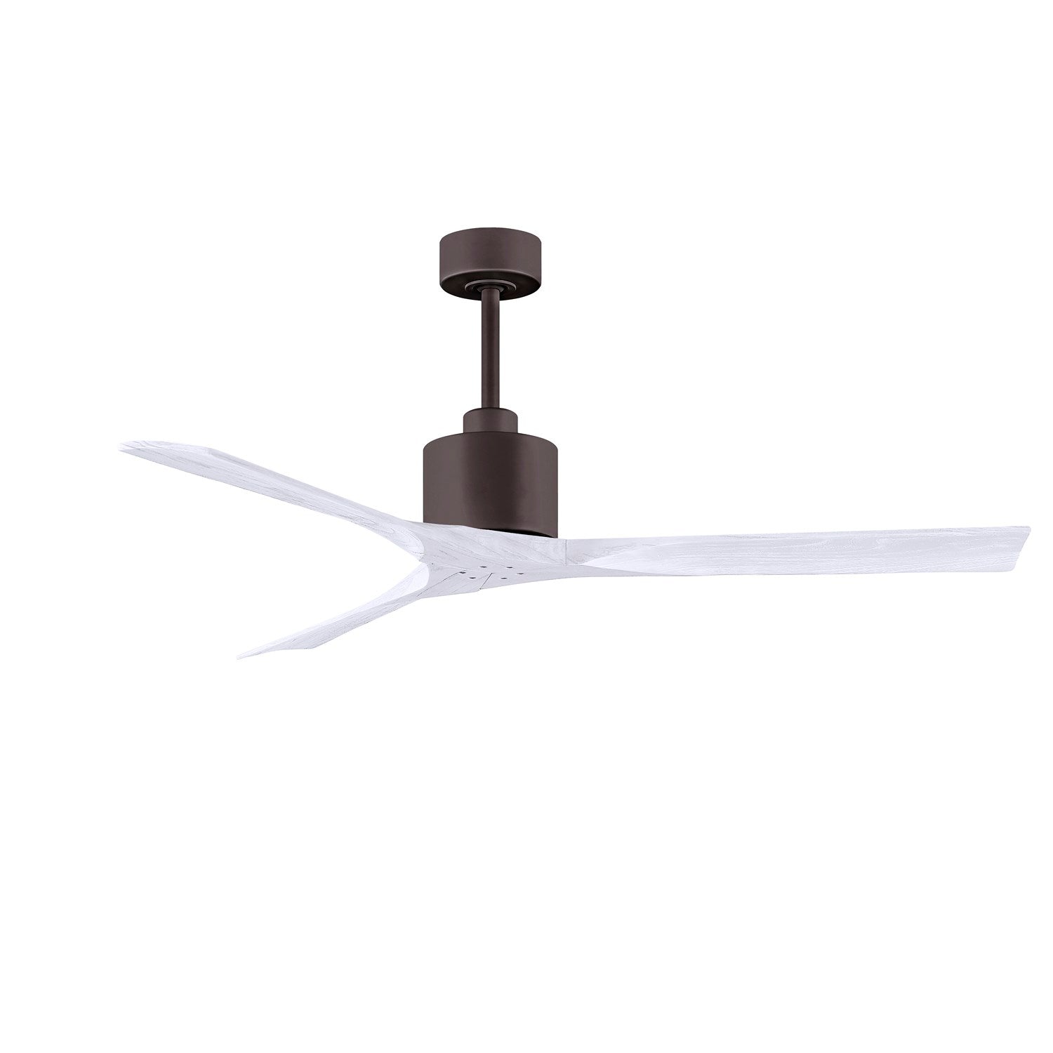 60in Ceiling Fan In Textured Bronze And Matte White Blades