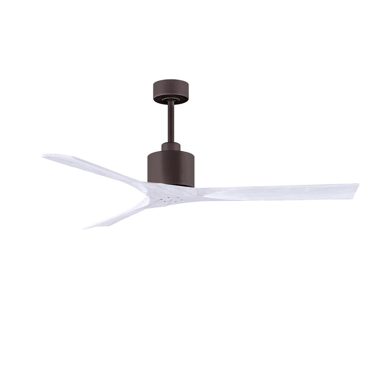 60in Ceiling Fan In Textured Bronze And Matte White Blades