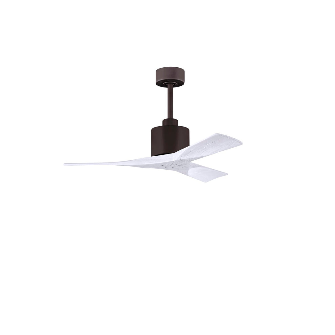 42in Ceiling Fan In Textured Bronze And Matte White Blades by Matthews Fan Company