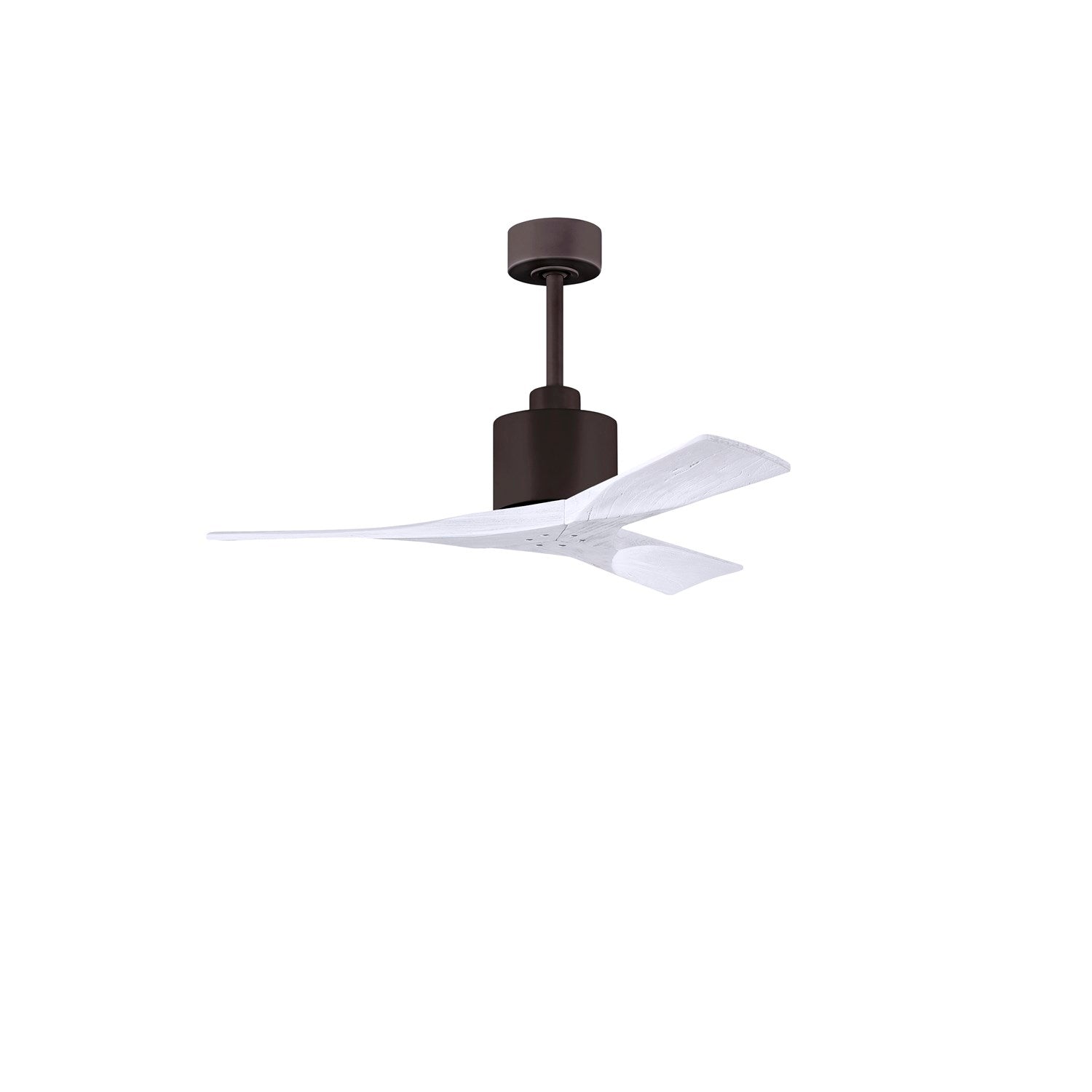 42in Ceiling Fan In Textured Bronze And Matte White Blades by Matthews Fan Company