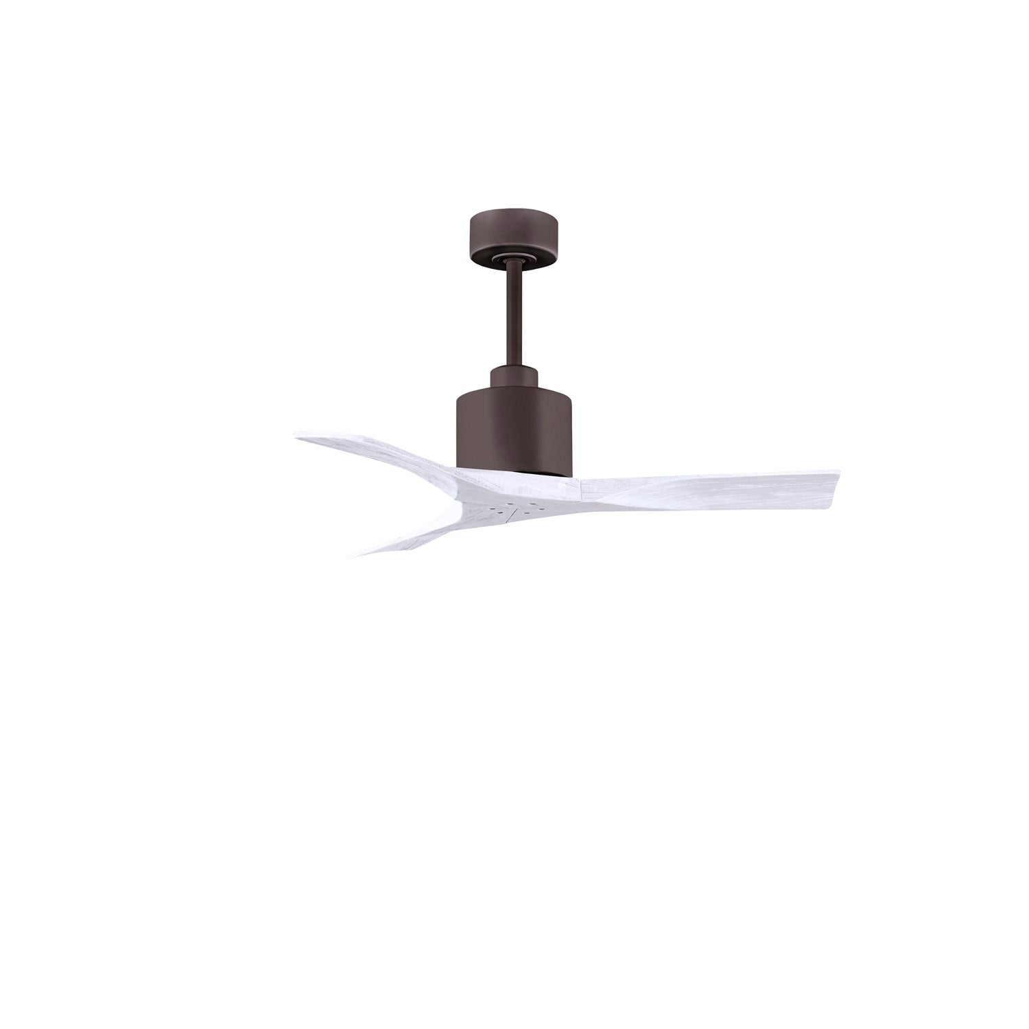 42in Ceiling Fan In Textured Bronze And Matte White Blades