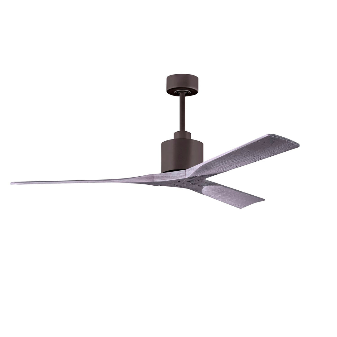 60in Ceiling Fan In Textured Bronze - Barnwood Tone Blades by Matthews Fan Company