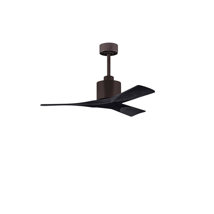 42in Ceiling Fan In Textured Bronze And Matte Black Blades by Matthews Fan Company